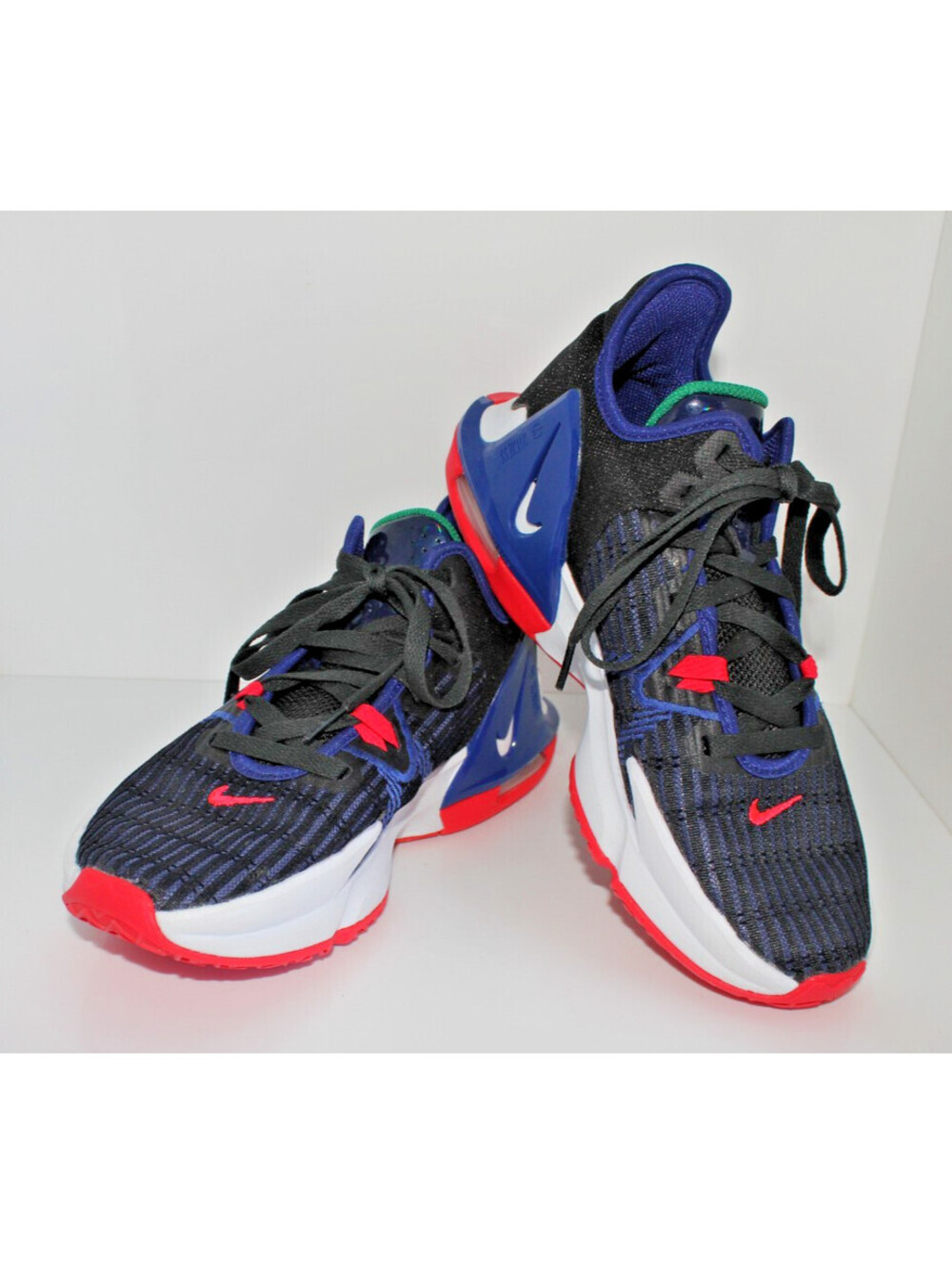 Nike LeBron Witness 6 Men's Sz 7.5  Basketball Shoes Black Royal Blue CZ4052-005